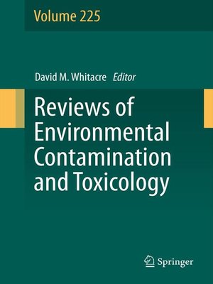 cover image of Reviews of Environmental Contamination and Toxicology Volume 225